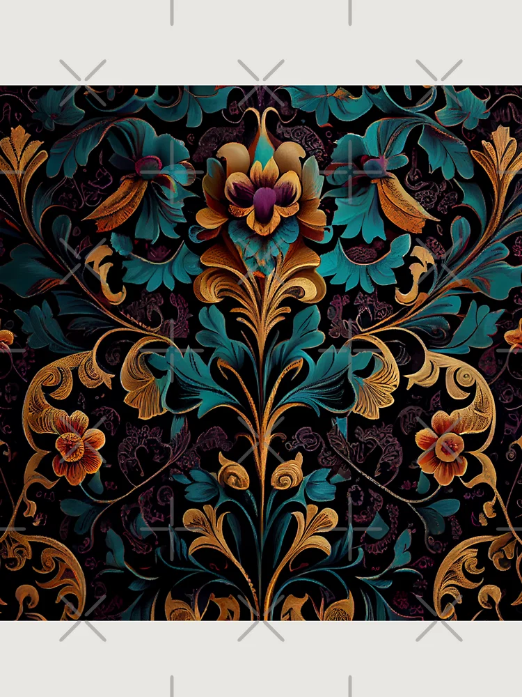 Thumbnail 6 von 6, Premium Oversized Pullover, Gothic Floral Pattern Digital Painting designt und verkauft von CodeAndColors.