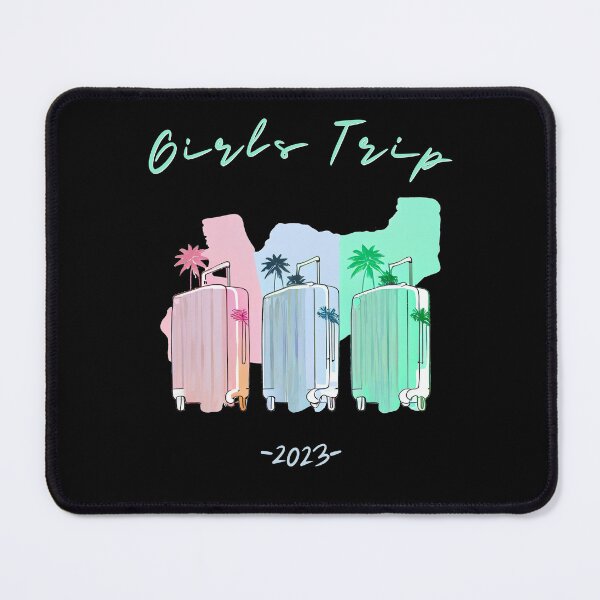 Item preview, Girls Trip 2023 - graphic design of suitcases symbolizing girls travel and besties trip, minimalist, pastel colors, stylish and classic (1) designed and sold by TourDePassion.