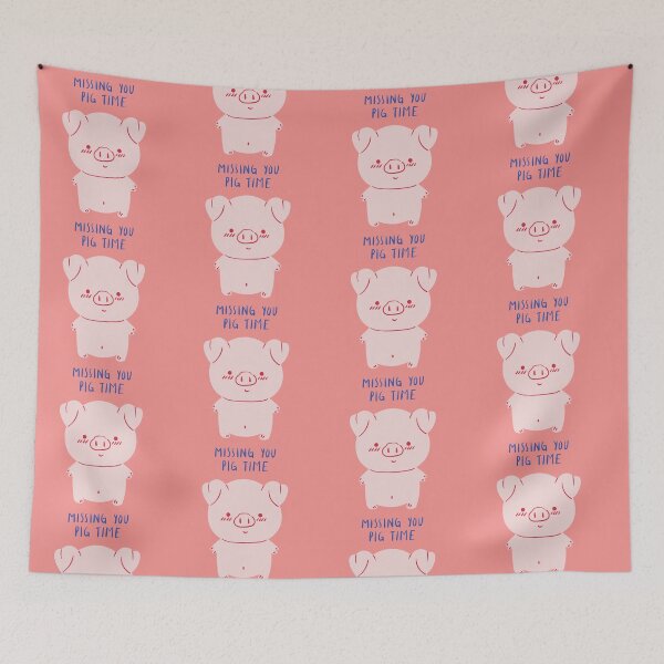 Item preview, Missing You cute pig love slang designed and sold by Avani Creation.