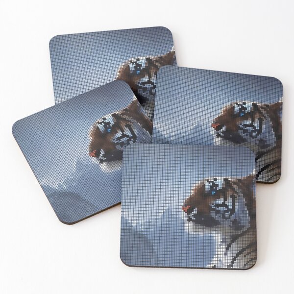 Item preview, Tiger Pixel 8-bit Art designed and sold by PixelDripped.