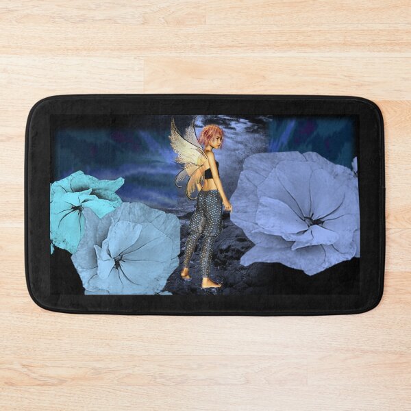 Item preview, Little Fairy Girl in Blue Flower Field designed and sold by Patricia Brown.