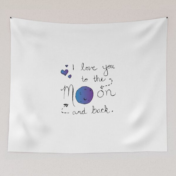 Item preview, I love you to the moon and back  designed and sold by AmazingArtMandi.