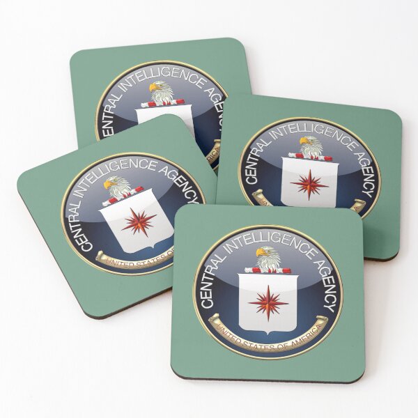 Item preview, Central Intelligence Agency  CIA Emblem 3D on Black Velvet    designed and sold by TerrellHilpert.