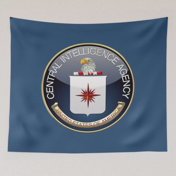 Item preview, Central Intelligence Agency  CIA Emblem 3D on Black Velvet    designed and sold by TerrellHilpert.