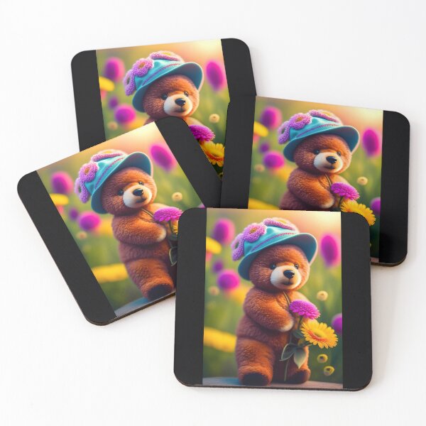 Item preview, Cartoon Bears & Flowers designed and sold by NTGUILTY.