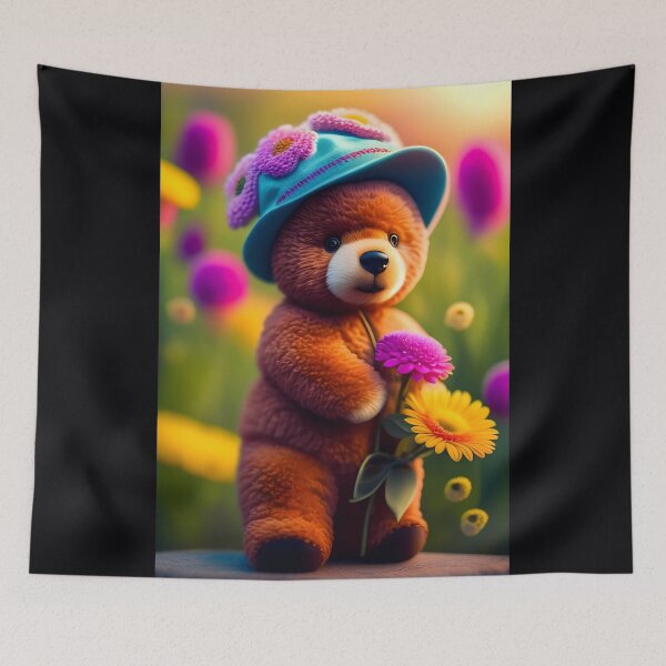Item preview, Cartoon Bears & Flowers designed and sold by NTGUILTY.