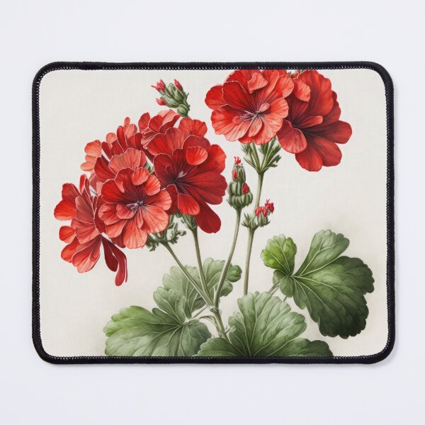 Item preview, Red Geranium Flowers designed and sold by Vanover Designs.