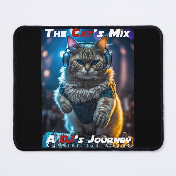 Item preview, Cool Cat DJ Mixing – Club Dj Cat Deck Mixing Music | House Trance Rave Trap Dance designed and sold by MadeByRobots.