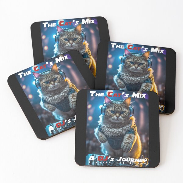 Item preview, Cool Cat DJ Mixing – Club Dj Cat Deck Mixing Music | House Trance Rave Trap Dance designed and sold by MadeByRobots.