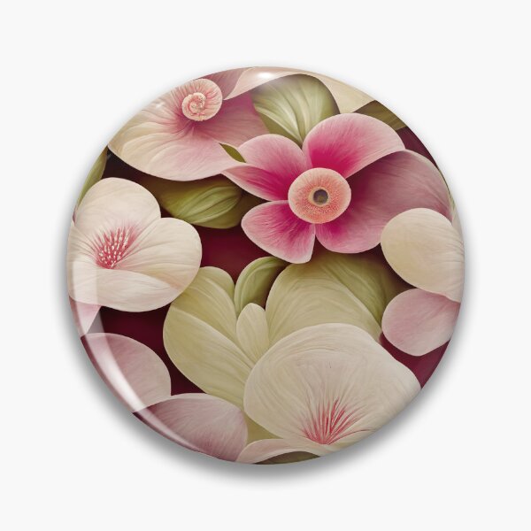 Aperçu de l'œuvre Fond floral sans couture avec pétales roses et beiges créée et vendue par ShopThousand.