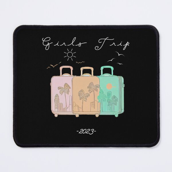 Item preview, Girls Trip 2023 - graphic design of suitcases symbolizing girls travel and besties trip, minimalist, pastel colors, stylish and classic (7) designed and sold by TourDePassion.