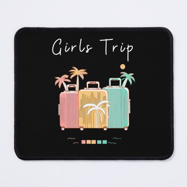 Item preview, Girls Trip 2023 - graphic design of suitcases symbolizing girls travel and besties trip, minimalist, pastel colors, stylish and classic (8) designed and sold by TourDePassion.