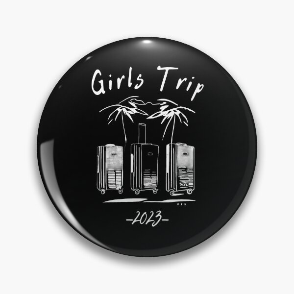 Item preview, Girls Trip 2023 - graphic design of suitcases symbolizing girls travel and besties trip, minimalist, pastel colors, stylish and classic (11) designed and sold by TourDePassion.