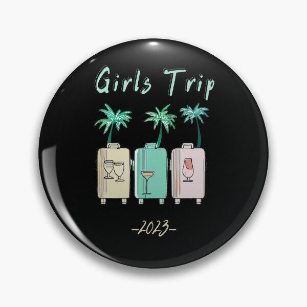 Item preview, Girls Trip 2023 - graphic design of suitcases symbolizing girls travel and besties trip, minimalist, pastel colors, stylish and classic (12) designed and sold by TourDePassion.