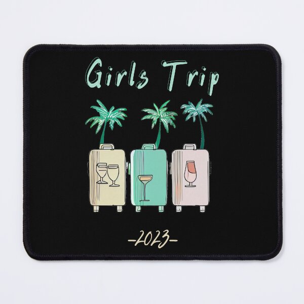 Item preview, Girls Trip 2023 - graphic design of suitcases symbolizing girls travel and besties trip, minimalist, pastel colors, stylish and classic (12) designed and sold by TourDePassion.