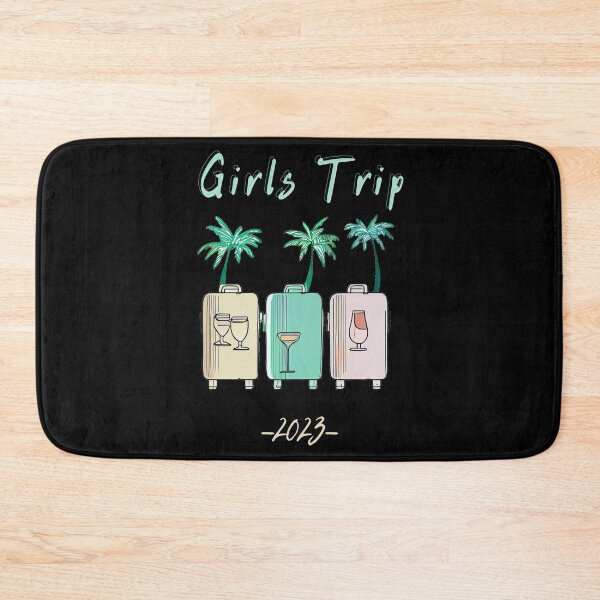 Item preview, Girls Trip 2023 - graphic design of suitcases symbolizing girls travel and besties trip, minimalist, pastel colors, stylish and classic (12) designed and sold by TourDePassion.