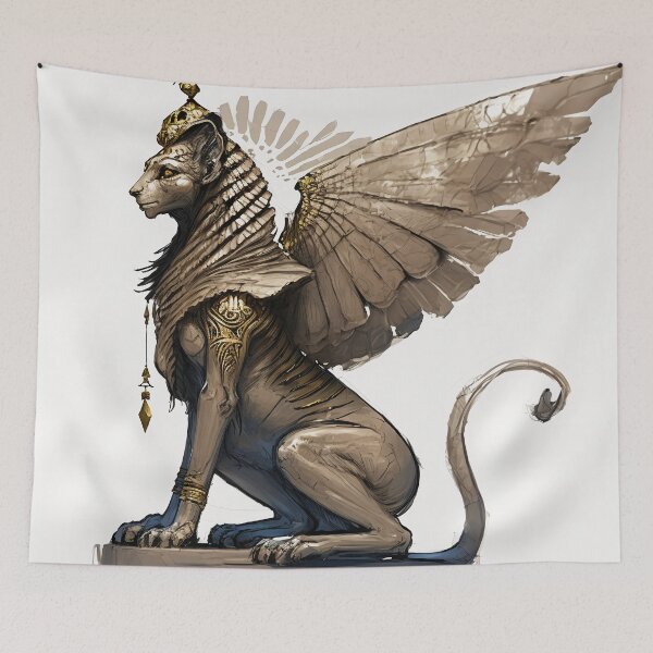 Item preview, Griffin Sphinx with wings designed and sold by TheDigitalAnvil.