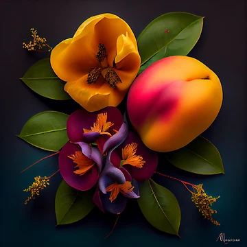 Vorschaubild zum Design Mango and Clover A Colorful Hue Digital Painting von CodeAndColors