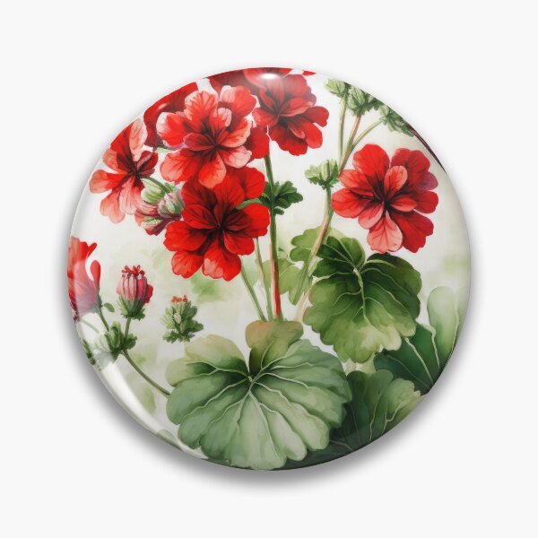 Item preview, Red Geranium Flowers  designed and sold by Vanover Designs.