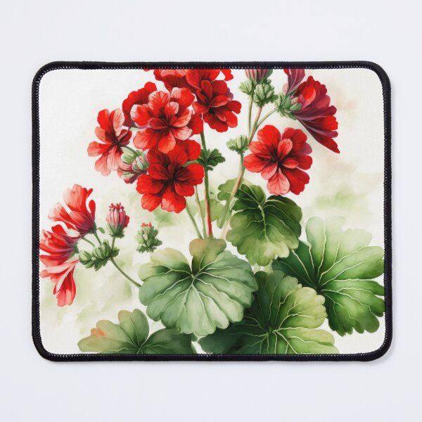 Item preview, Red Geranium Flowers designed and sold by Vanover Designs.