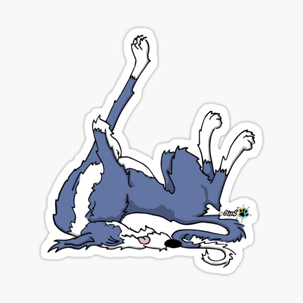 Scruffy Lurcher Sticker