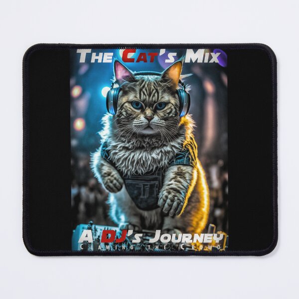Item preview, Cool Cat DJ Mixing – Club Dj Cat Deck Mixing Music | House Trance Rave Trap Dance designed and sold by MadeByRobots.
