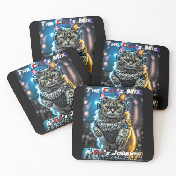 Item preview, Cool Cat DJ Mixing – Club Dj Cat Deck Mixing Music | House Trance Rave Trap Dance designed and sold by MadeByRobots.
