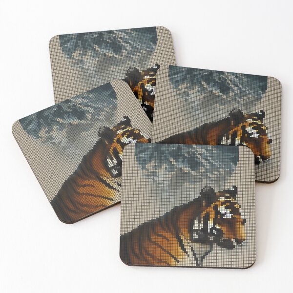 Item preview, Tiger Pixel 8-bit Art designed and sold by PixelDripped.