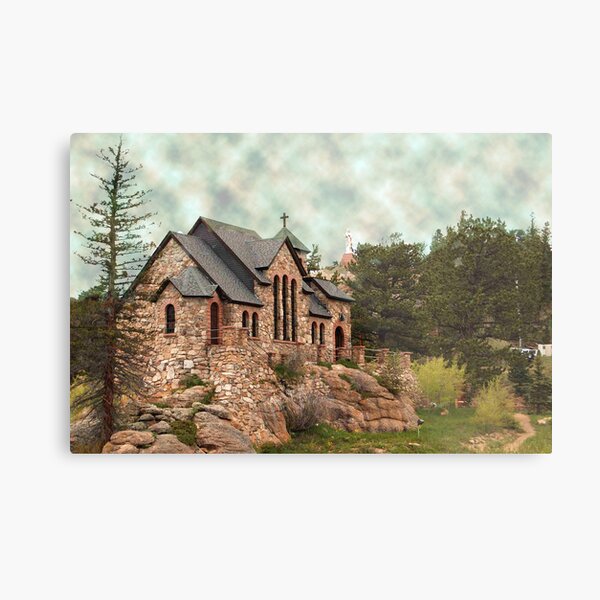 A chapel in Colorado Metal Print