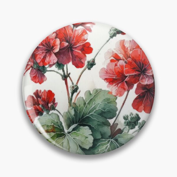 Item preview, Red Geranium Flowers  designed and sold by Vanover Designs.