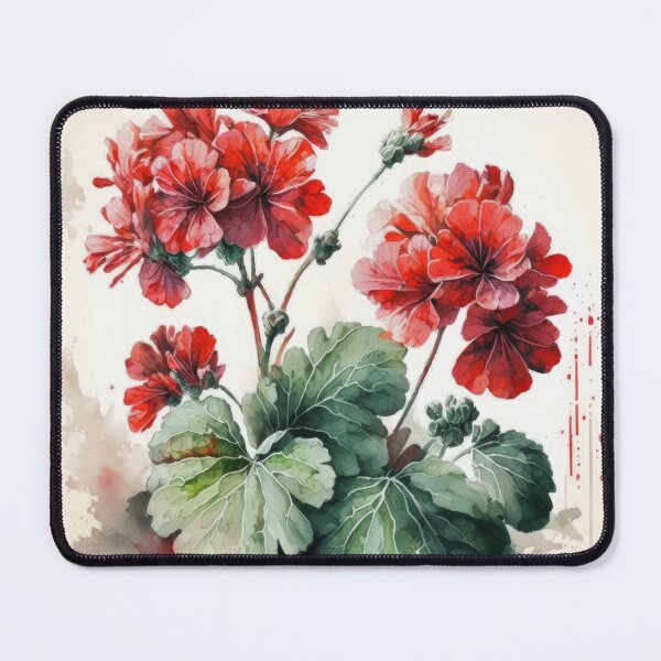 Item preview, Red Geranium Flowers designed and sold by Vanover Designs.