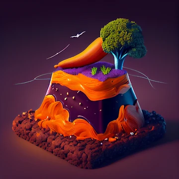 Vorschaubild zum Design Mulch Carrot and Jelly Digital Painting von CodeAndColors