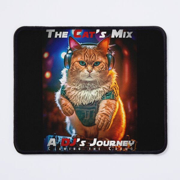 Item preview, Cool Cat DJ Mixing Music – Club Dj Cat Deck Mixing Music | House Trance Rave Trap Dance Music designed and sold by MadeByRobots.