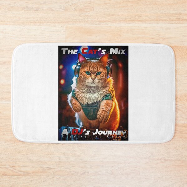 Item preview, Cool Cat DJ Mixing Music – Club Dj Cat Deck Mixing Music | House Trance Rave Trap Dance Music designed and sold by MadeByRobots.