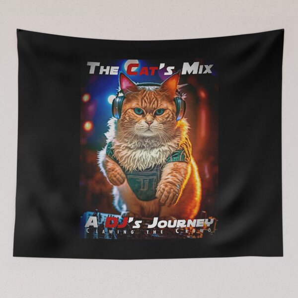 Item preview, Cool Cat DJ Mixing Music – Club Dj Cat Deck Mixing Music | House Trance Rave Trap Dance Music designed and sold by MadeByRobots.