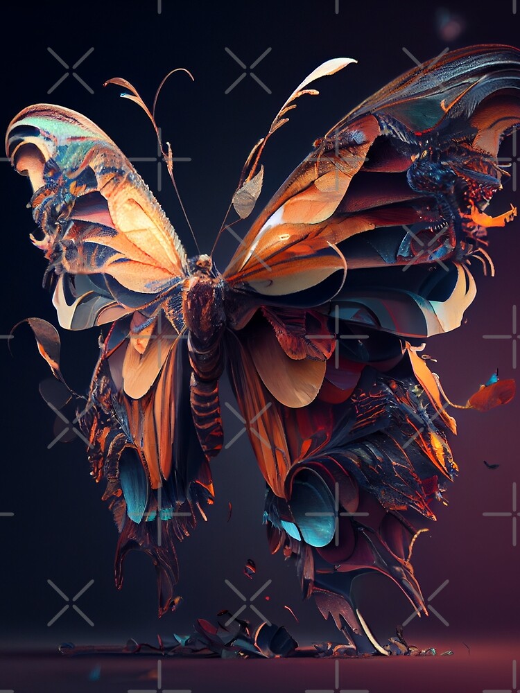 Thumbnail 3 von 3, Tuch, Mesmerizing Metamorphosis Digital Painting designt und verkauft von CodeAndColors.