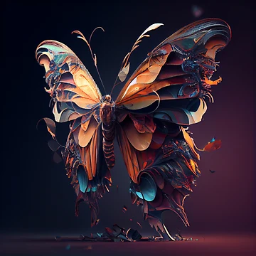 Imagen de la obra Mesmerizing Metamorphosis Digital Painting de CodeAndColors