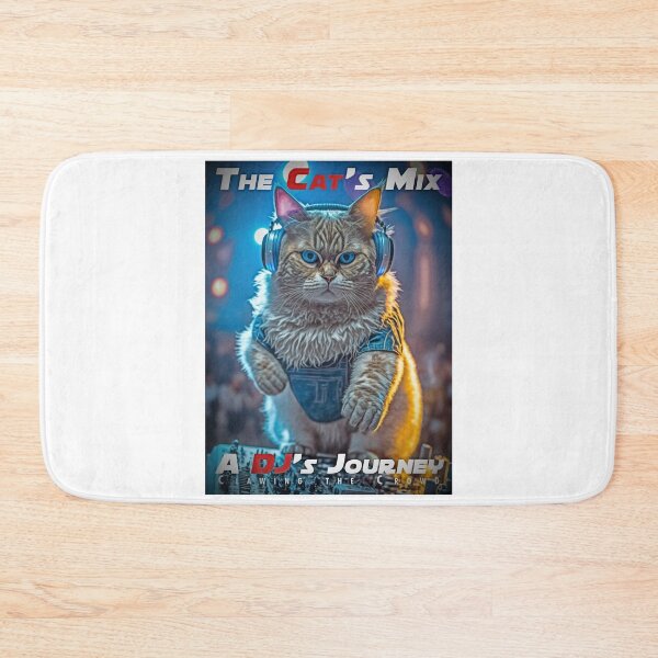 Item preview, Cool Cat DJ Mixing Music – Club Dj Cat Deck Mixing Music | House Trance Rave Trap Dance Music designed and sold by MadeByRobots.