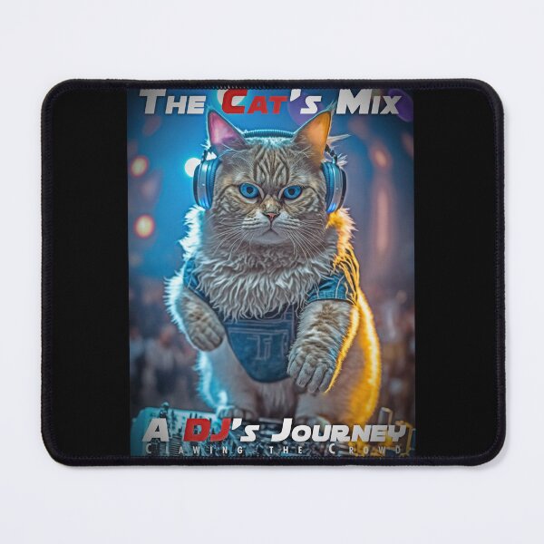 Item preview, Cool Cat DJ Mixing Music – Club Dj Cat Deck Mixing Music | House Trance Rave Trap Dance Music designed and sold by MadeByRobots.