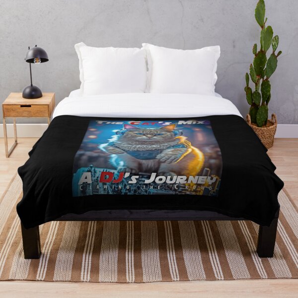 Item preview, Cool Cat DJ Mixing Music – Club Dj Cat Deck Mixing Music | House Trance Rave Trap Dance Music designed and sold by MadeByRobots.