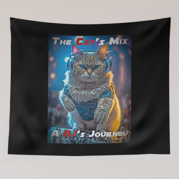 Item preview, Cool Cat DJ Mixing Music – Club Dj Cat Deck Mixing Music | House Trance Rave Trap Dance Music designed and sold by MadeByRobots.