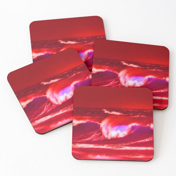 Item preview, Red Ocean Waves falling, Abstract Art, Watercolour Painting, Acrylic art, Family Valentine gifts designed and sold by getlyart.