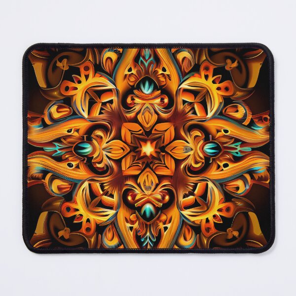 Artikelvorschau, Symmetrical Energetic Traditional Pattern Digital Painting entworfen und verkauft von CodeAndColors.