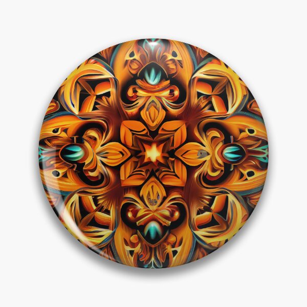 Artikelvorschau, Symmetrical Energetic Traditional Pattern Digital Painting entworfen und verkauft von CodeAndColors.