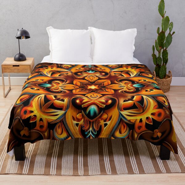 Item preview, Symmetrical Energetic Traditional Pattern Digital Painting designed and sold by CodeAndColors.