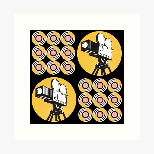 Authentic Film Reel Movie Camera Wall Deco ..