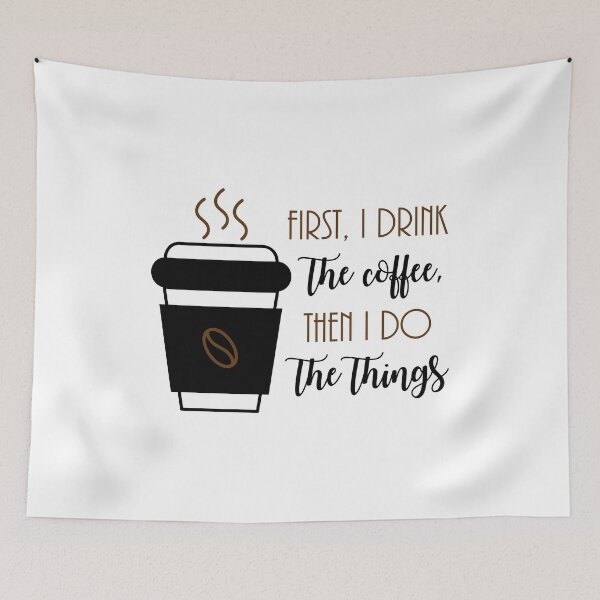 Item preview, First, I drink the coffee, then I do the things. Coffee Lover Gifts for Birthday, Bar staff, Barista, Bar Girl, Front of House, Cafe manager. Great shirts,jackets, sweatshirts, mugs for friends,family designed and sold by Mia-Kara.