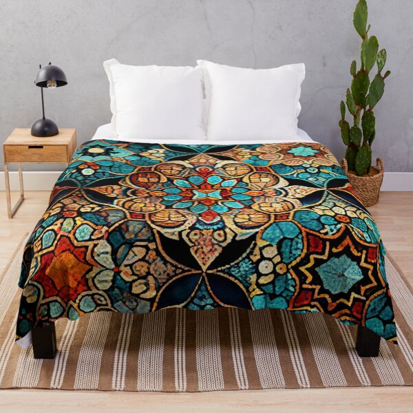 Artikelvorschau, Mosaic Bohemian Pattern Digital Painting entworfen und verkauft von CodeAndColors.