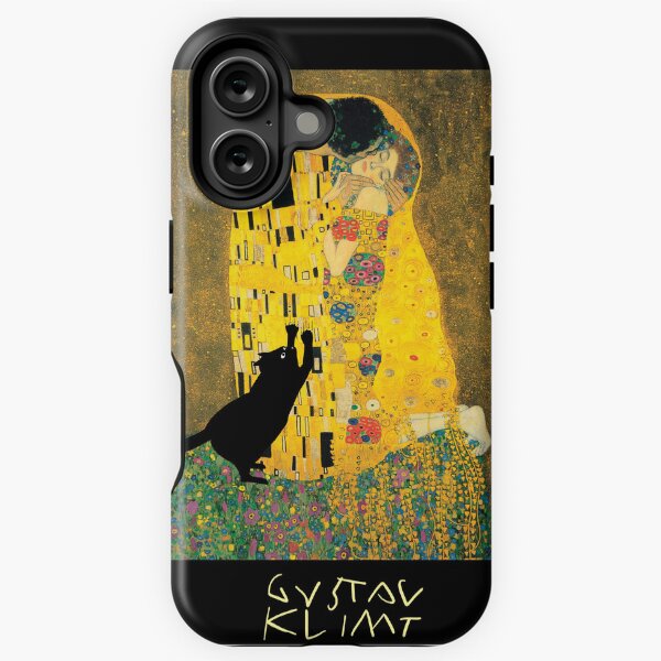 Item preview, klimt's the kiss with cat added designed and sold by Mitra Farmand.