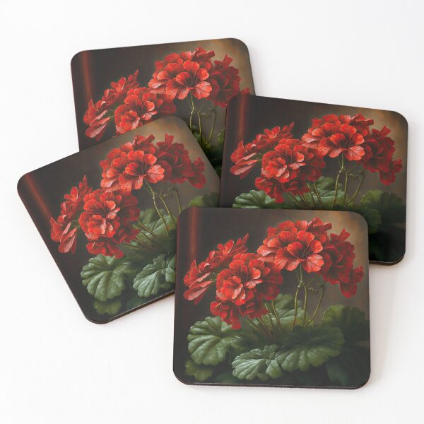 Item preview, Red Geranium Flowers  designed and sold by Vanover Designs.